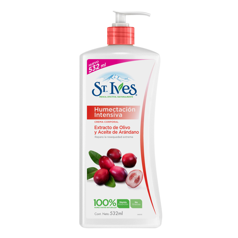 St. Ives Oliva e Cranberry Creme Corporal Hidratação Intensiva