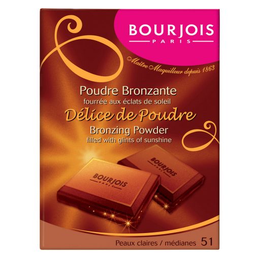 Délice de Poudre Peaux Mates Bourjois - Pó Compacto Bronzeador 51 - Medianés