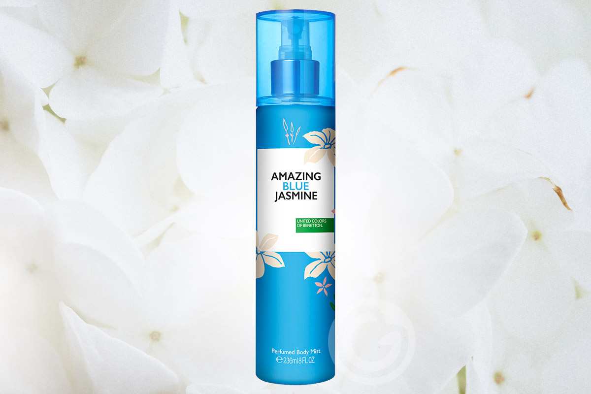 Amazing Blue Jasmine Benetton Body Mist Feminino