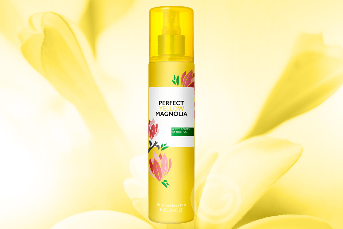 Perfect Yellow Magnolia Benetton Body Mist Feminino